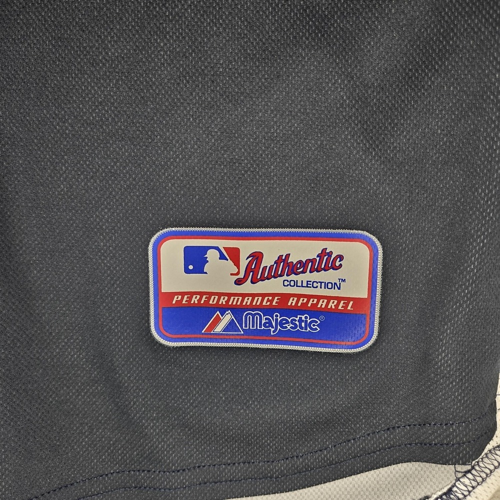 Vintage Tampa Bay Rays Jersey Made In USA Mens 2XL Black MLB Baseball Majestic - Picture 4 of 9
